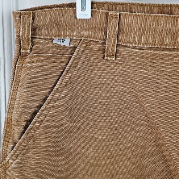 Carhartt Men's brown pants canvas work carpenter 38 x 30 staining - Picture 3 of 13